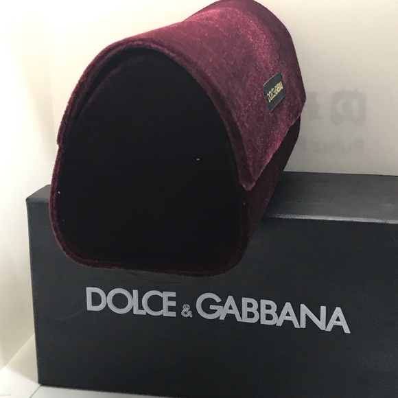 New Dolce & Gabana large sunglass case Burgandy - Picture 6 of 7